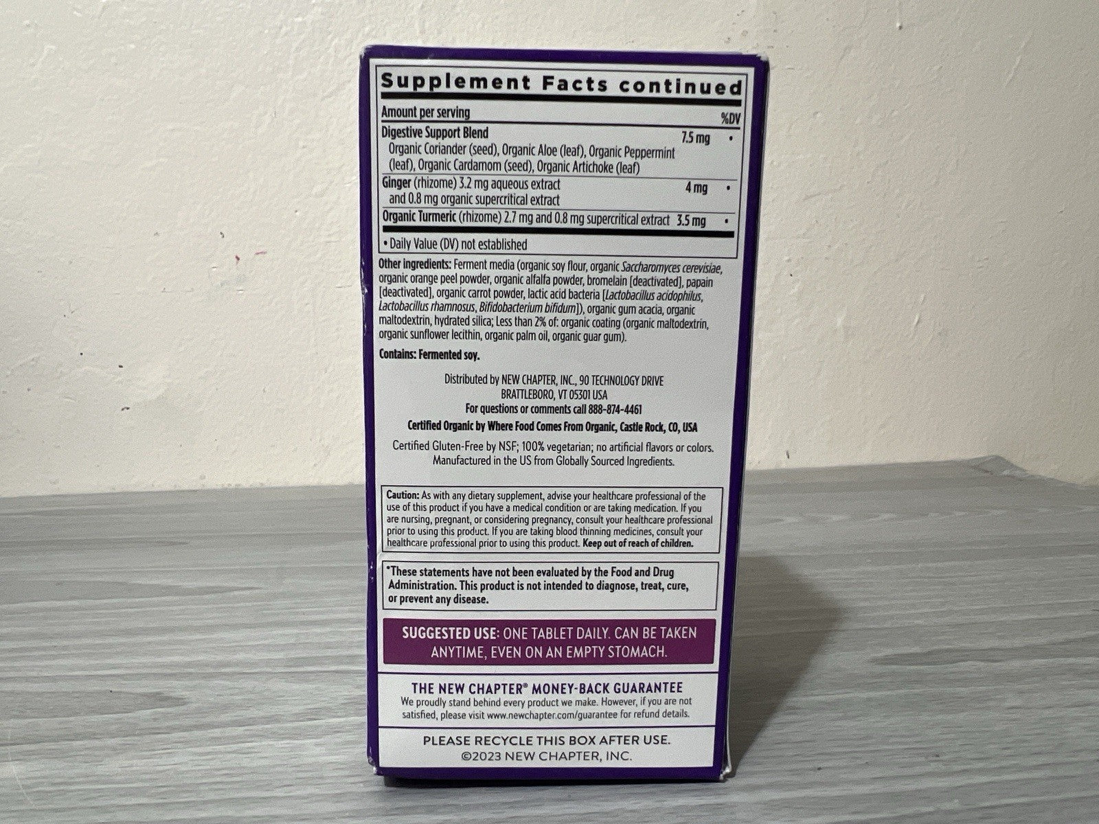 LOT OF 3- New Chapter One Daily Every Woman’s Multivitamin 40+ 96 Tablets