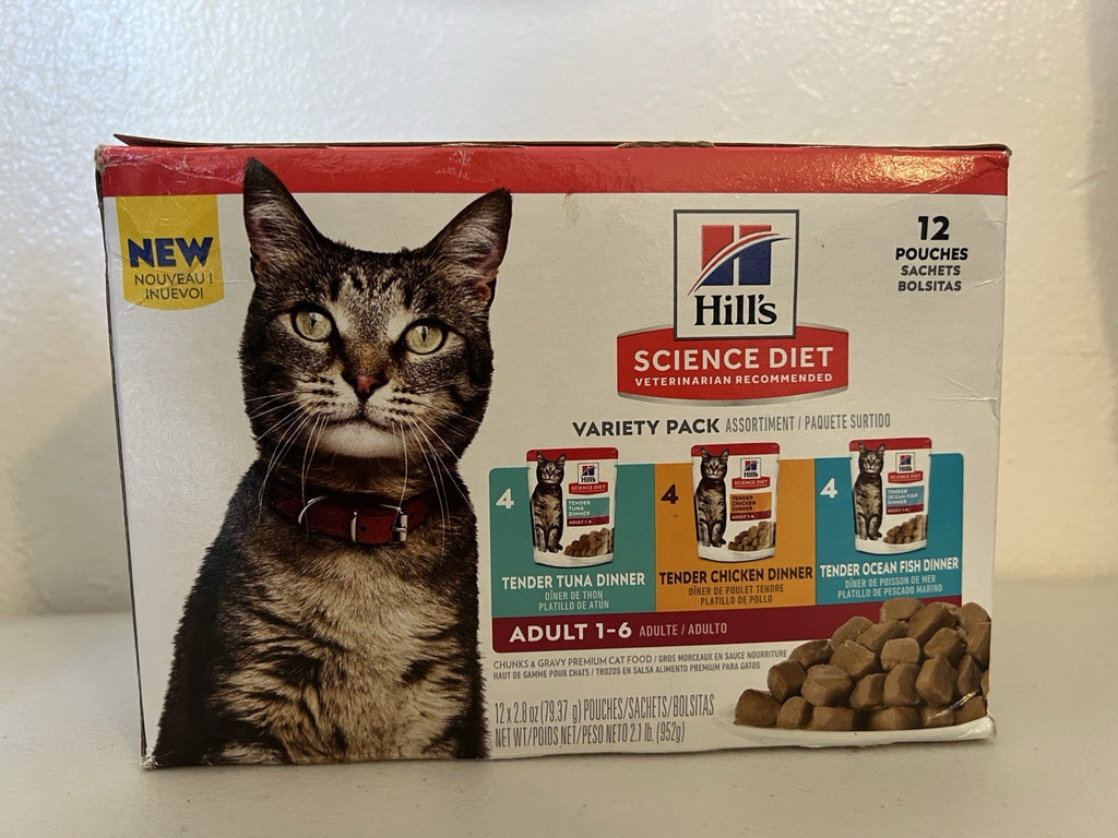 Hill's Science Diet Adult 1-6,  2.8 Ounce (12 Pouches) Cat Variety Pack
