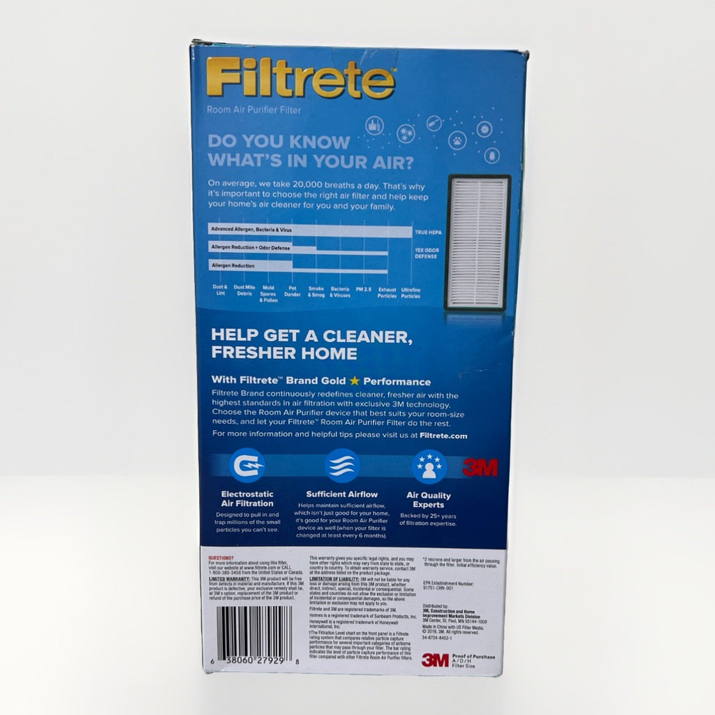 Filtrete A/D/H Allergen Reduction HEPA Air Purifier Replacement Filter, 2 Pack