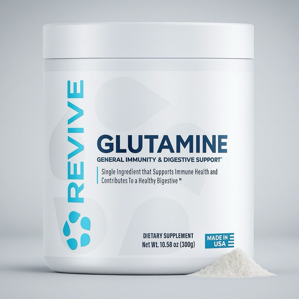 REVIVE Glutamine Powder for Muscle & Immune Health - 30 Servings - USA Authentic