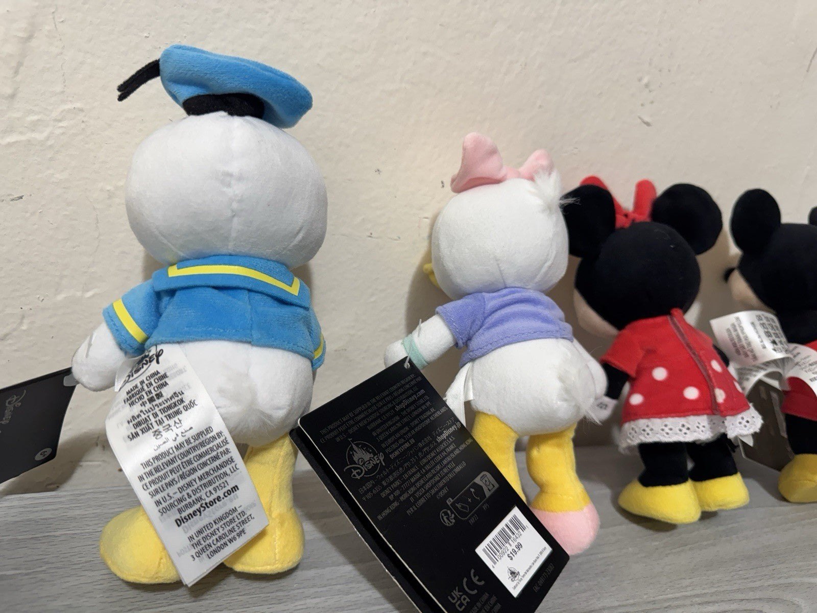 Disney nuiMOs Mickey & Minnie Mouse, Donald & Daisy Poseable Plush