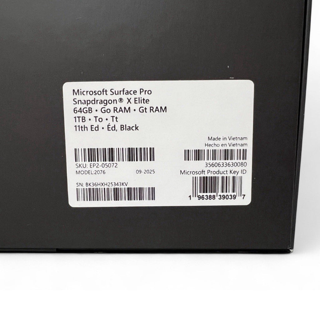 Microsoft Surface Pro 11 OLED 13” 64GB RAM 1TB SSD Snapdragon X Elite (SEALED)