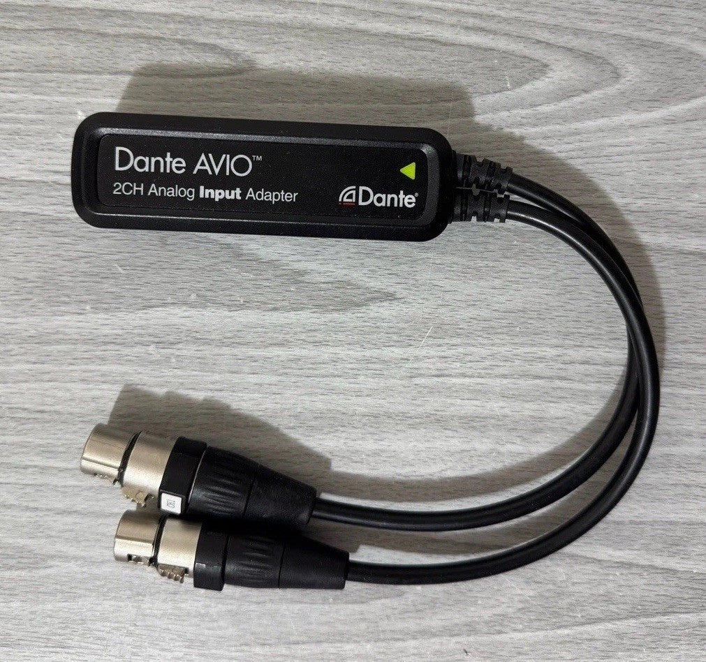 Audinate Dante AVIO 2CH 2-Channel Analog Input Adapter ADP-DAI-AU-2X0