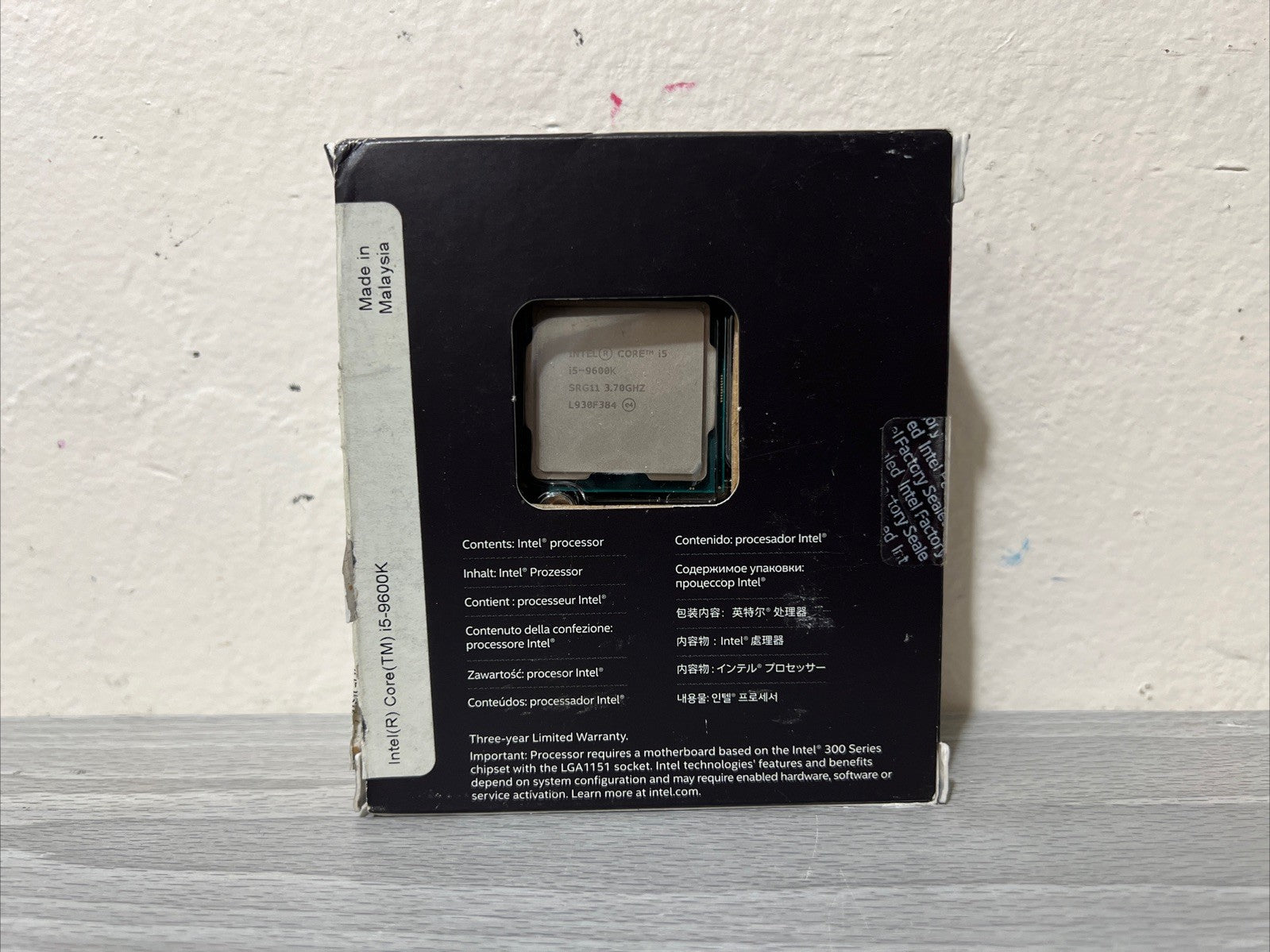 Intel Core i5 9600K - 3.70 GHz Hexa-Core Processor
