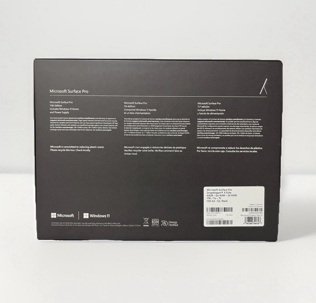 Microsoft Surface Pro 11 OLED 13” 64GB RAM 1TB SSD Snapdragon X Elite (SEALED)