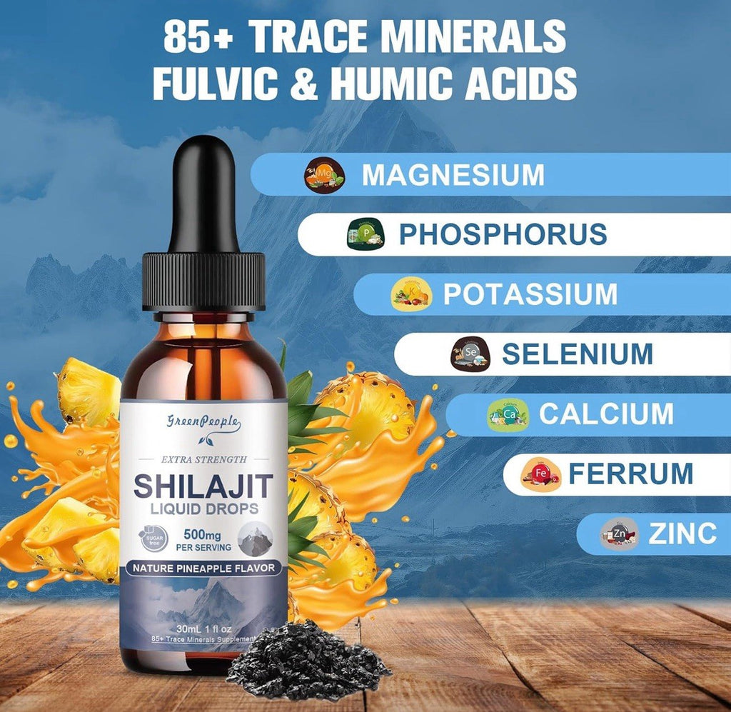 Pure Shilajit Fulicacid Drops Natural Drops Daily Energy Immune System Support