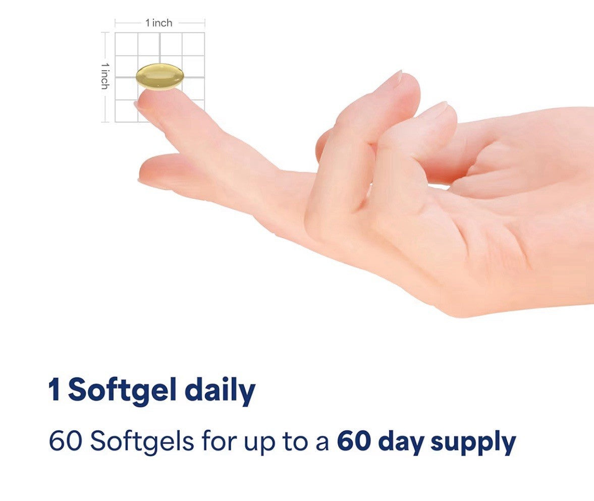 Lutein 40 mg with Zeaxanthin  60 Softgels  (LOT OF 4) Supports Eye Health