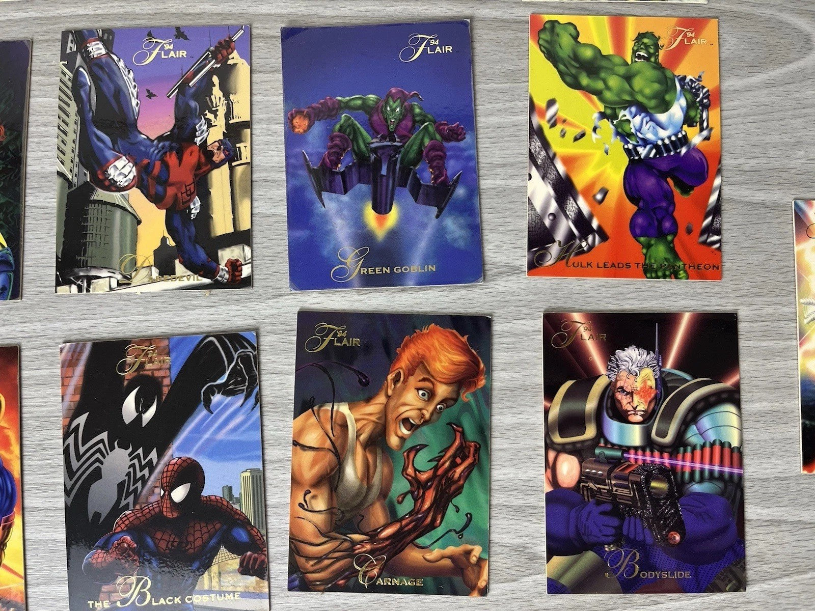 1994 Flair Marvel Cards Rare Collectible Lot - 29 Cards