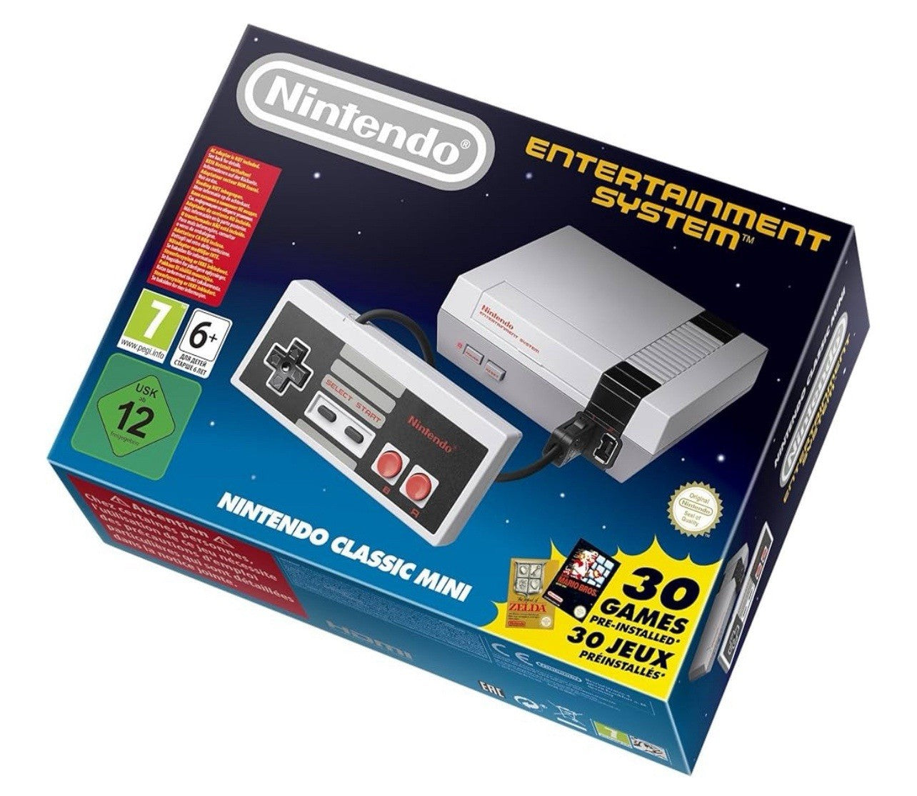 Authentic Nintendo Classic Edition NES Mini Game Console EU Edition