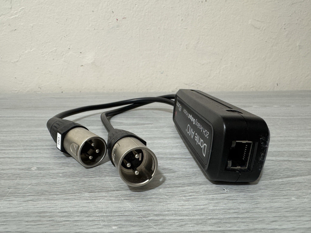 Audinate Dante AVIO 2CH 2-Channel XLR Analog Output Adapter ADP-DAI-AU-0X2