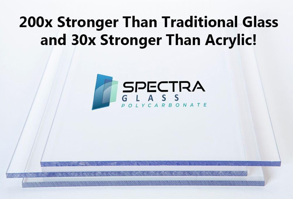 Spectra Glass Clear Polycarbonate Window Glass Replacement 24”x48”