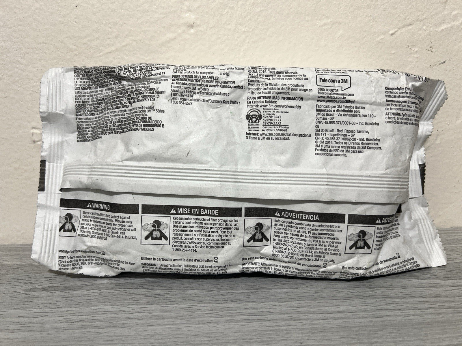 3M 60926 Multi Gas/Organic Vapor Cartridge/Filter P1OO 1 Pair EXP. Date 07/ 2029