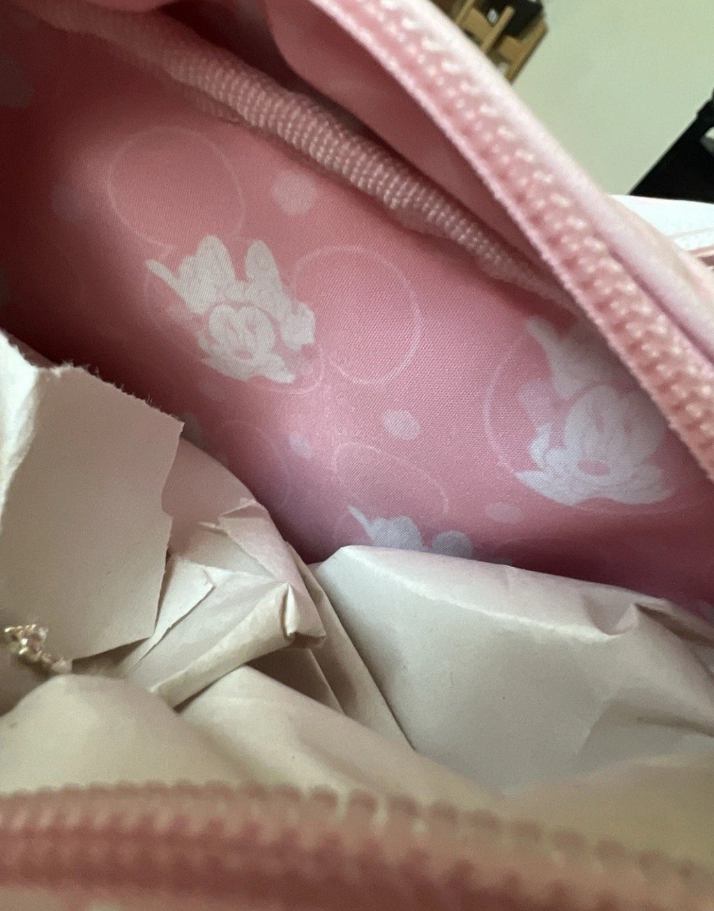 Loungefly Disney Minnie Mouse Bow Ears Cosmetic Bag