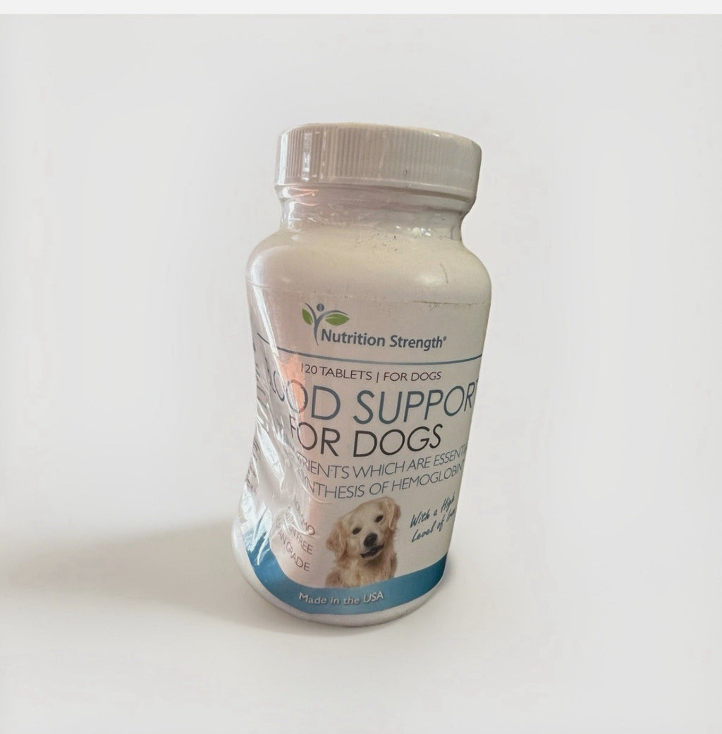NUTRITION STRENGTH Blood Support for Dogs Iron 120 Tablets New/Sealed - 12/27