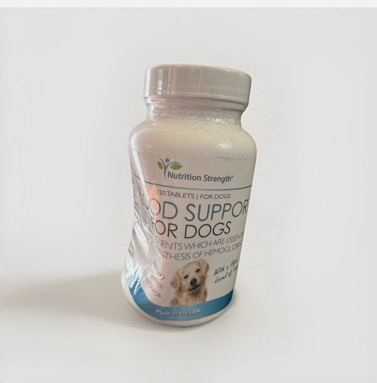 NUTRITION STRENGTH Blood Support for Dogs Iron 120 Tablets New/Sealed - 12/27