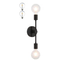 Wall Light Double Black Wall Sconce, 2 Light Vanity Light, Bathroom LED Lights