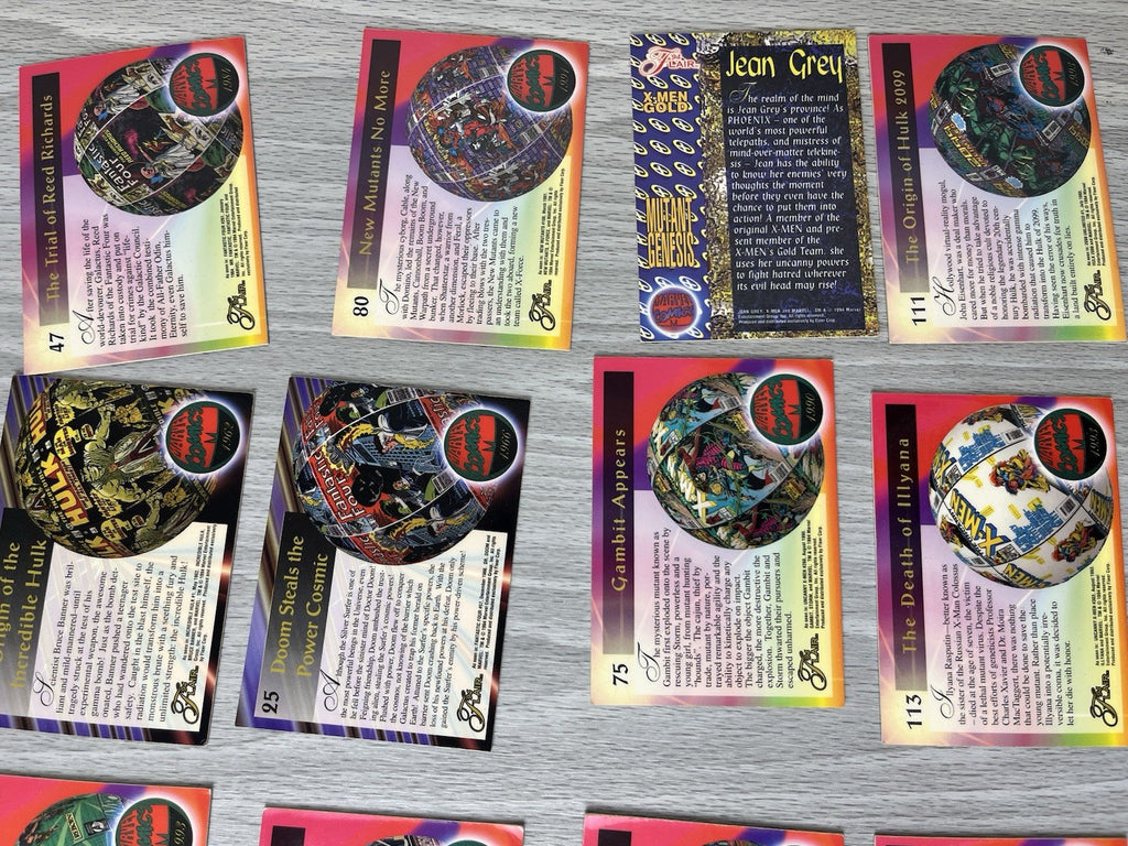 1994 Flair Marvel Cards Rare Collectible Lot - 29 Cards