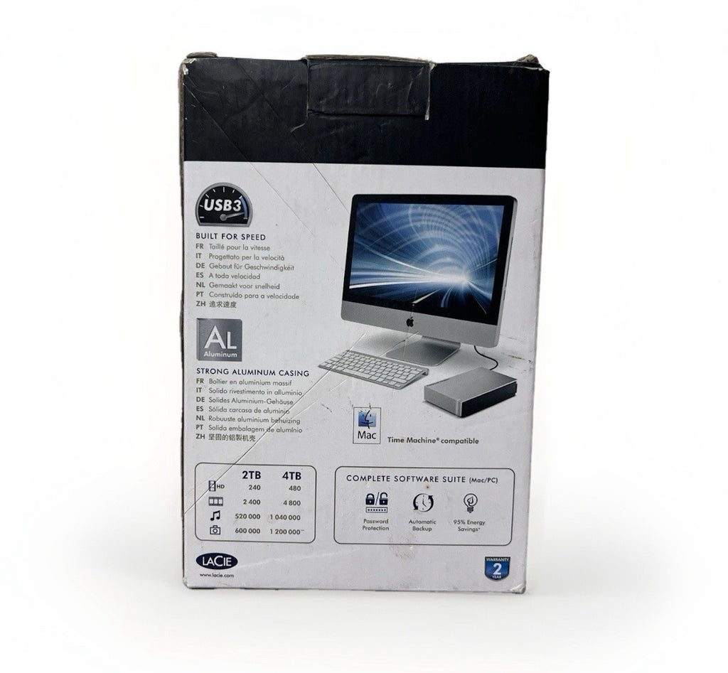 8TB LaCie Porsche Design 8TB AR35U32 External Hard Drive USB 3.0 Portable