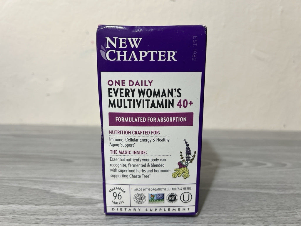 LOT OF 3- New Chapter One Daily Every Woman’s Multivitamin 40+ 96 Tablets