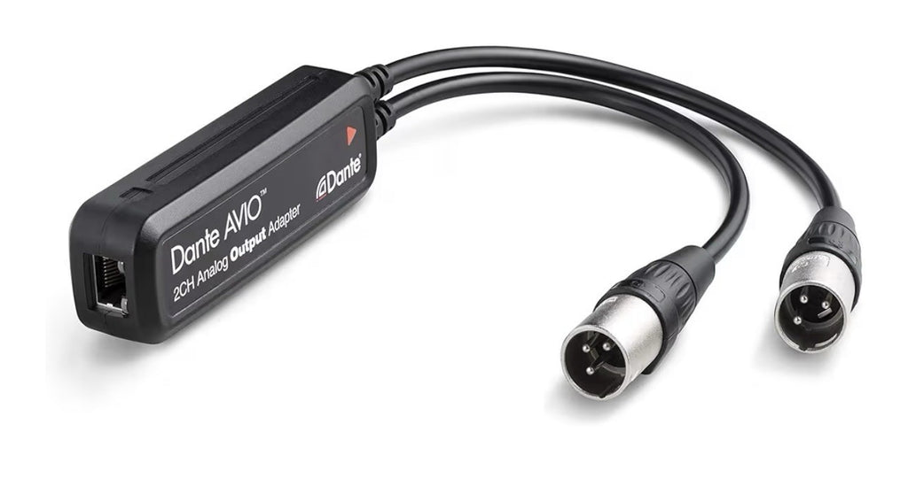 Audinate Dante AVIO 2CH 2-Channel XLR Analog Output Adapter ADP-DAI-AU-0X2