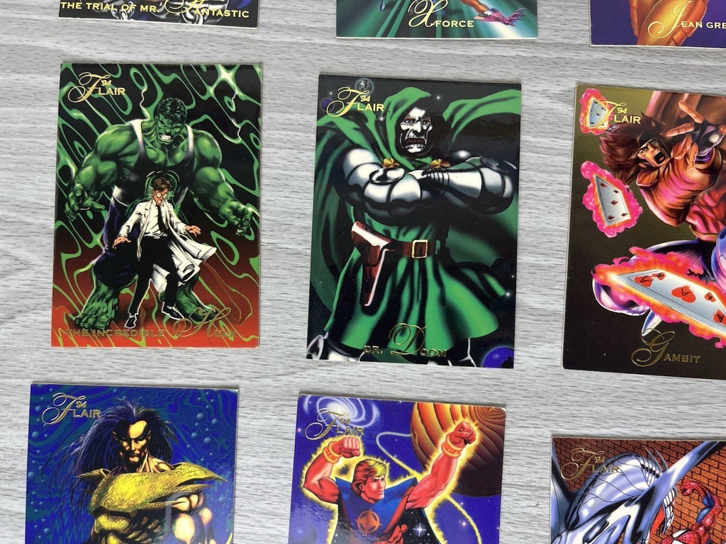 1994 Flair Marvel Cards Rare Collectible Lot - 29 Cards
