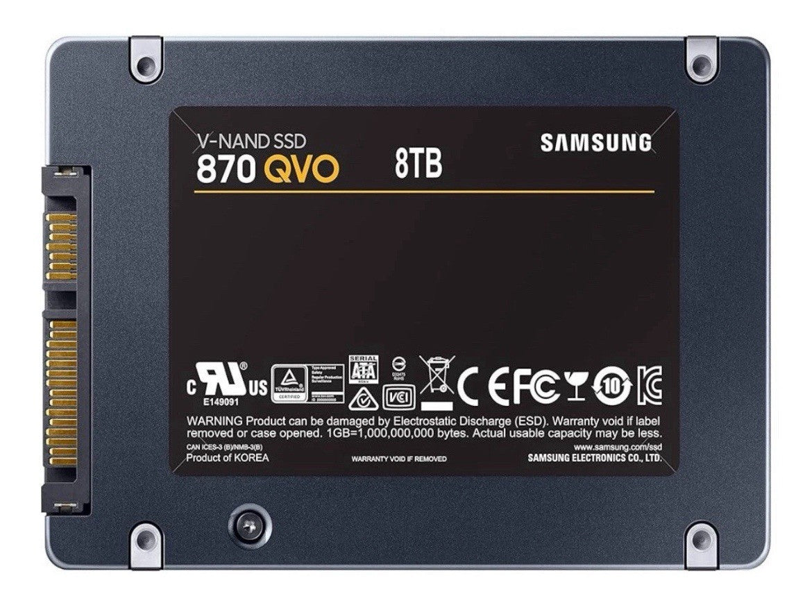 8TB Samsung 870 QVO 8TB SATA SSD MZ-77Q8T0B 2.5" SATAIII 6Gb/s
