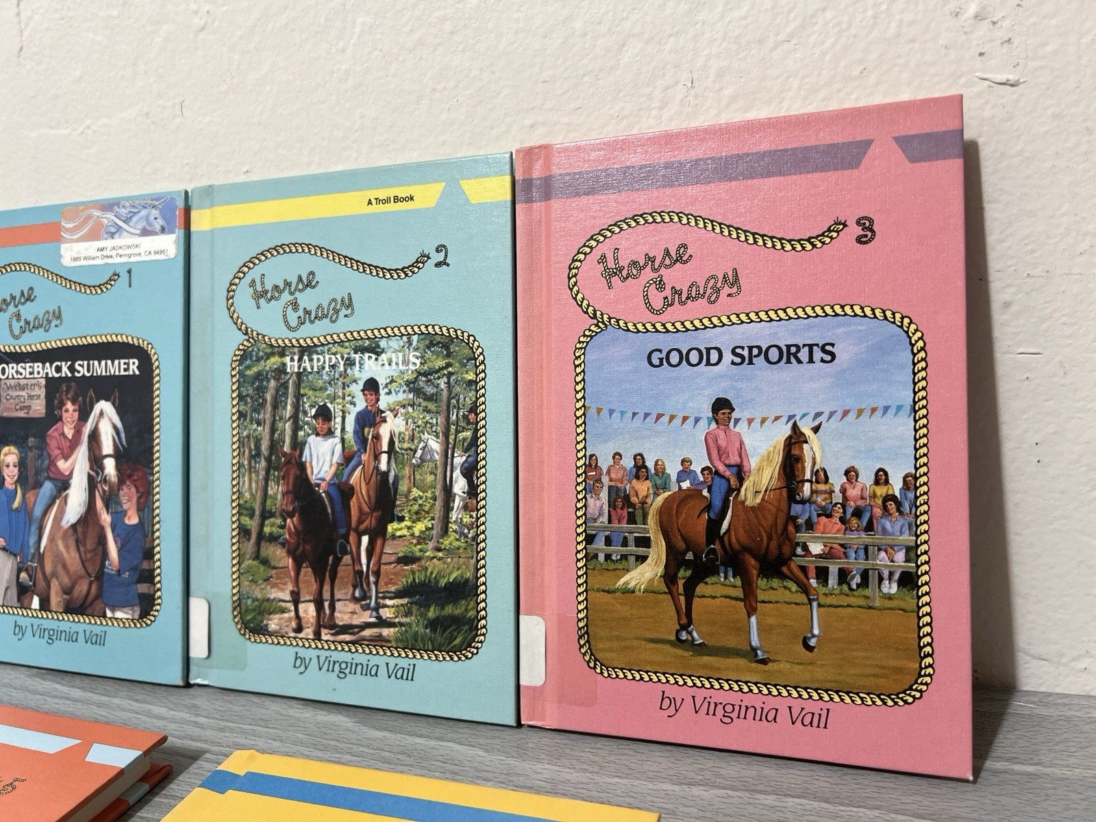 HORSE CRAZY SERIES Vintage (LOT OF 5) By Virginia Vail & Daniel Bode
