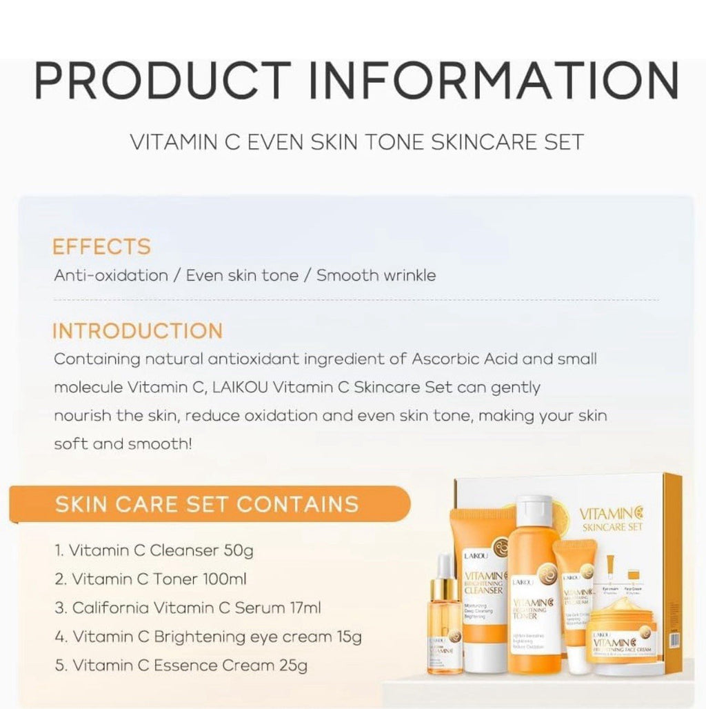 Anti-Aging & Brightening Skin Care - Vitamin C SET 5 in 1 NEW