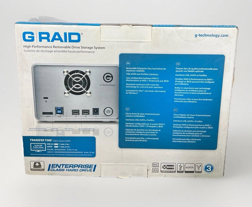 G-Technology 4TB (2x2TB) G-Raid Storage System