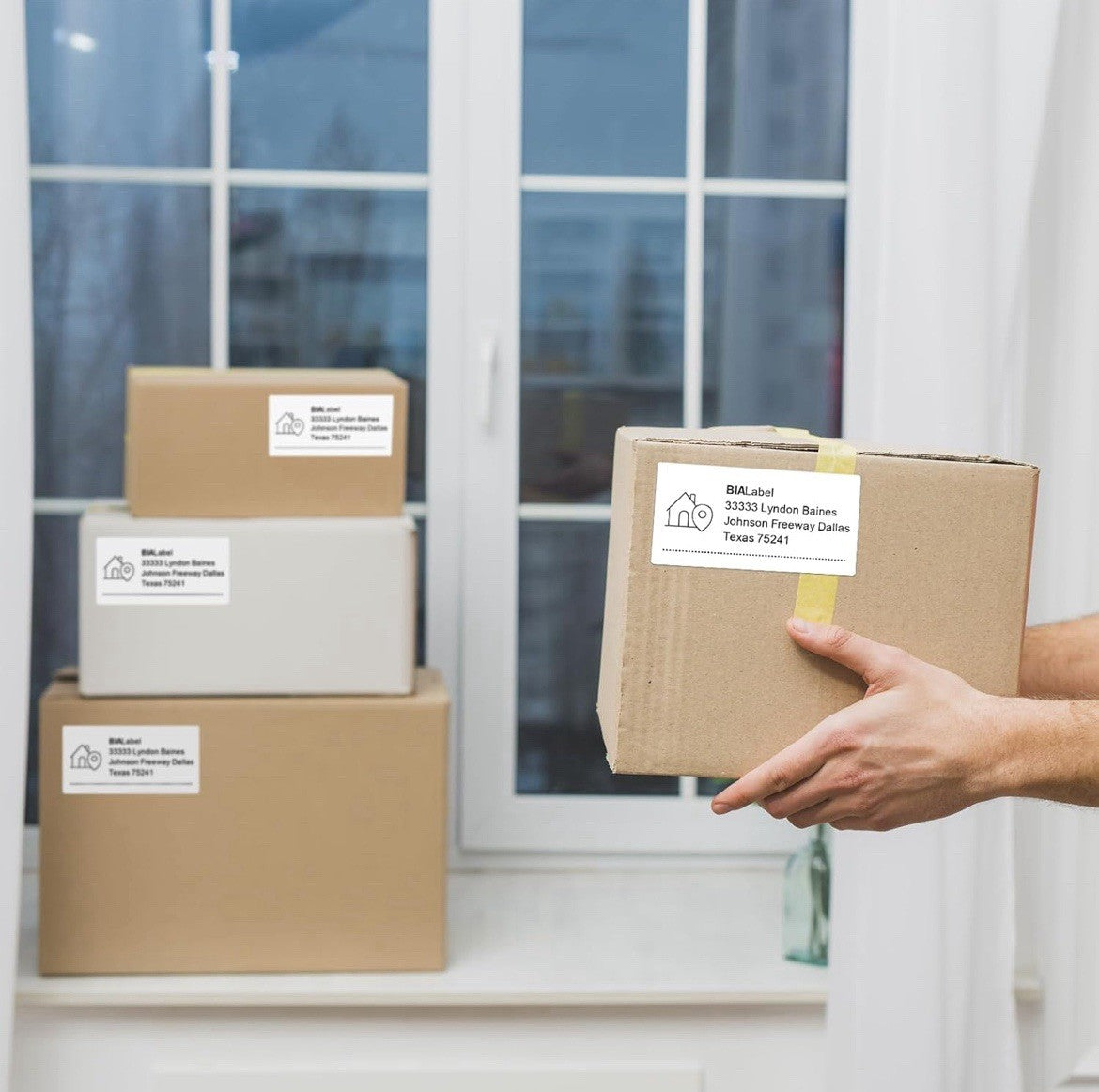 12 Rolls 4" x 2", Direct Thermal Labels, Barcode Labels, 750/Roll, Zebra & Rollo