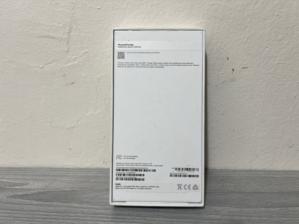 Apple iPhone 15 Pro Max 1TB Blue Titanium 98% Battery Health UNLOCKED