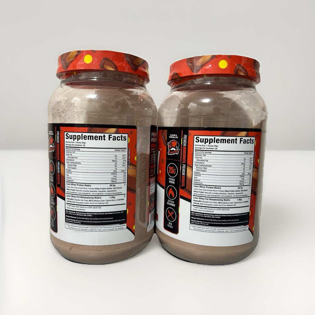 Lean Whey, Iso-Hydro, Chocolate Peanut Butter, LOT OF 2 (4lbs Total)