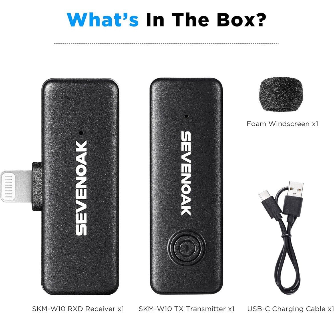 Sevenoak Wireless Lavalier Microphone For iPhone iPad 2.4Ghz Professional Mic