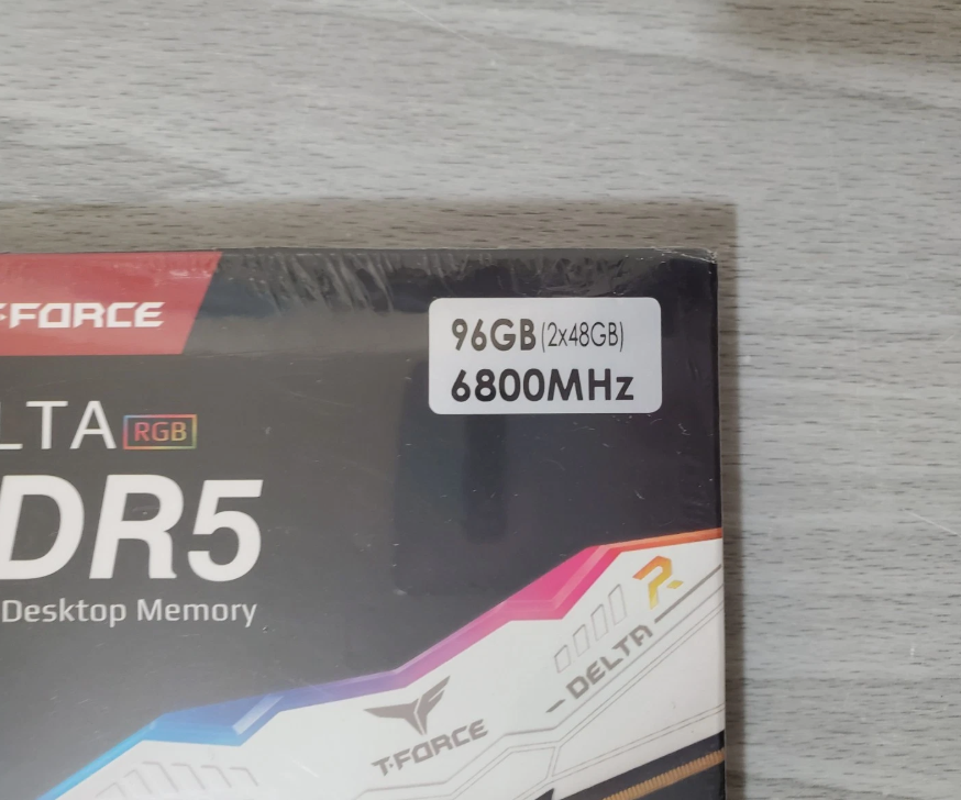 TEAMGROUP T-Force Delta RGB DDR5 96GB RAM (2x48GB) 6800MHz White