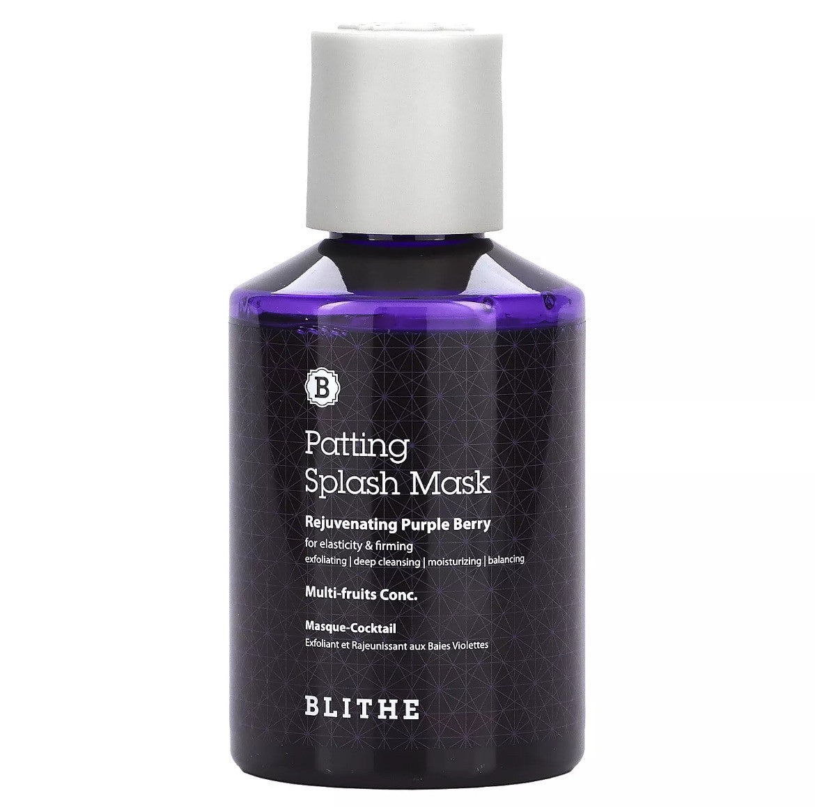 Korean Skincare Patting splash mask rejuvenating purple berry 150ml pore care