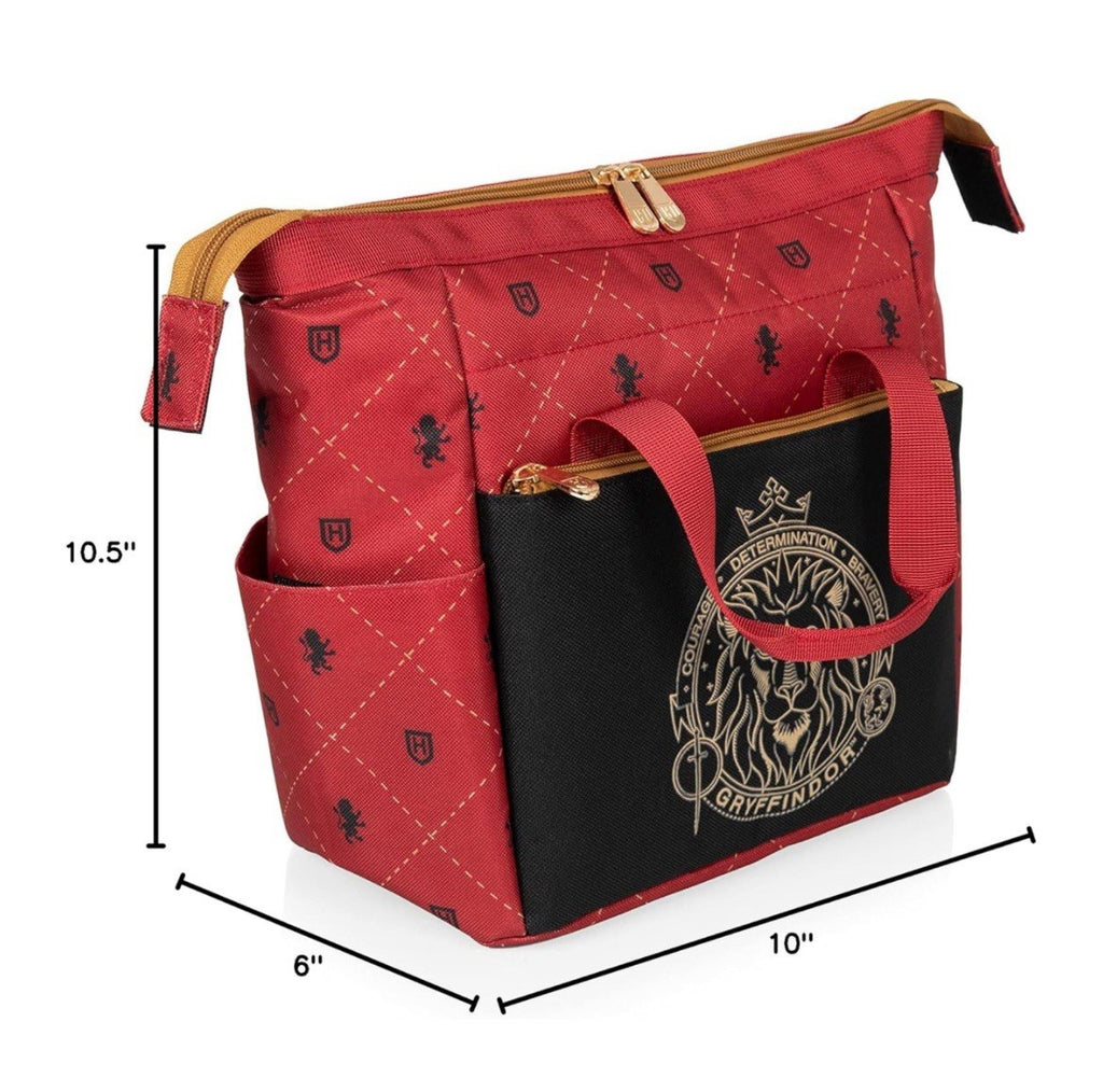 Harry Potter Gryffindor Insulated Lunch Cooler, Hogwarts Lunch Box Carry Bag