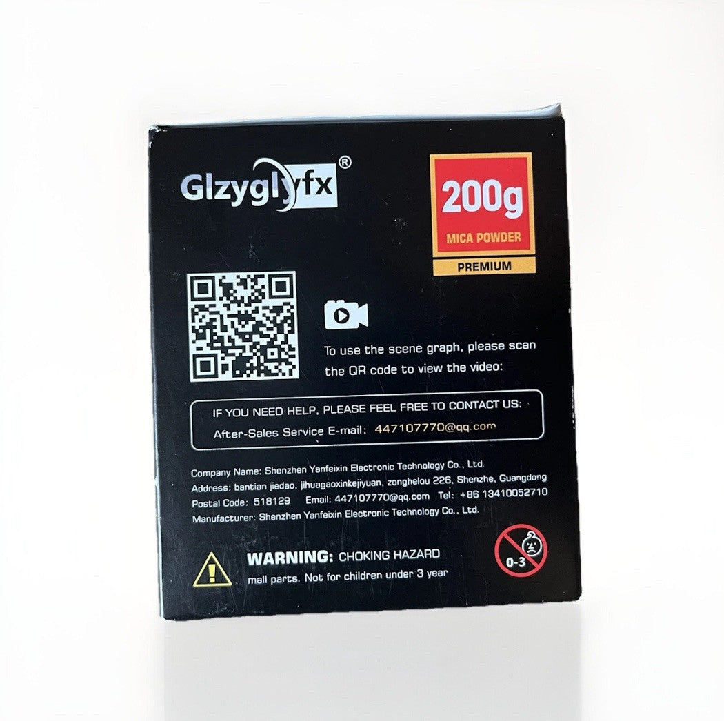 200G Premium Mica Pigment Powder - Glzyglfx Cosmetic Grade, Non-Toxic Color Blue