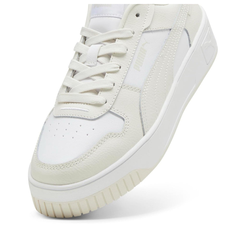 PUMA Women's Carina Street Sneaker, White-Vapor Gray, Size 9.5