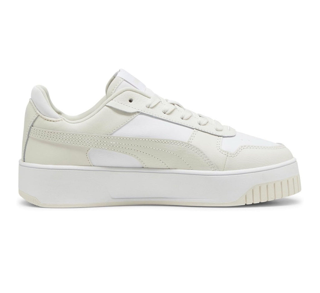 PUMA Women's Carina Street Sneaker, White-Vapor Gray, Size 9.5