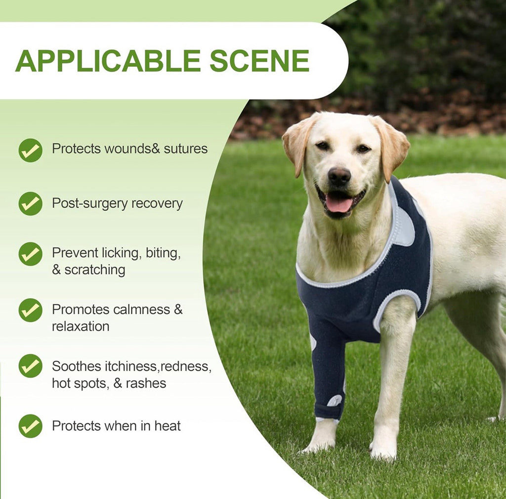 Front Right Leg Dog Surgery Recovery Leg Brace Sleeve To Prevent Licking Size XS
