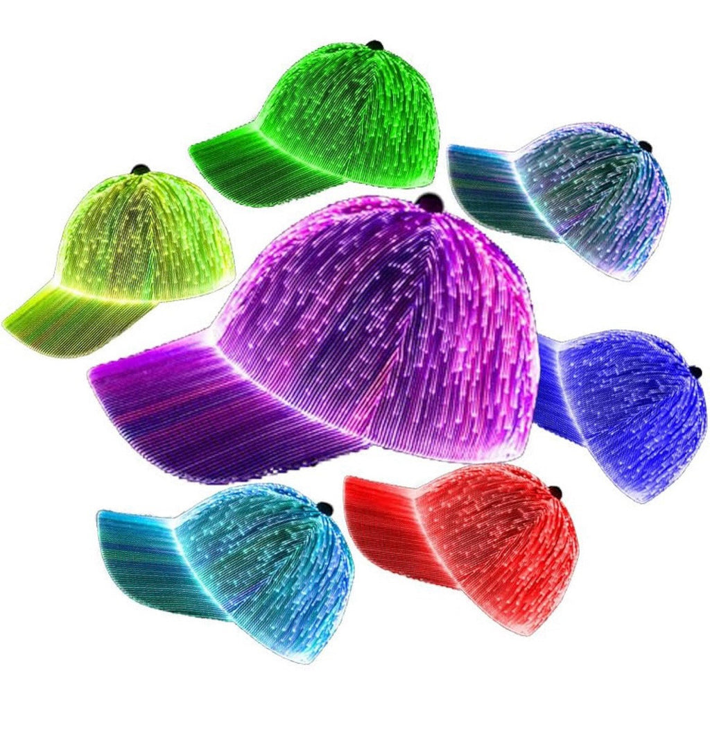 AMIMA Glowing Cap LED Hat With 7 Colors Luminous Glowing Hat For Concert & Rave