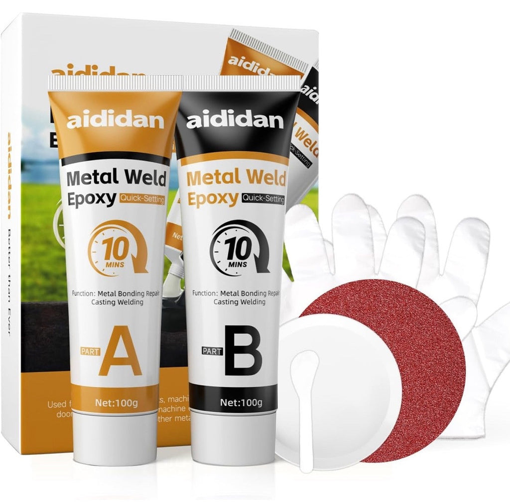 Metal Weld, 100g 2 Part Epoxy Kit Ab Metal Glue Heavy Duty Weld, Quick Setting