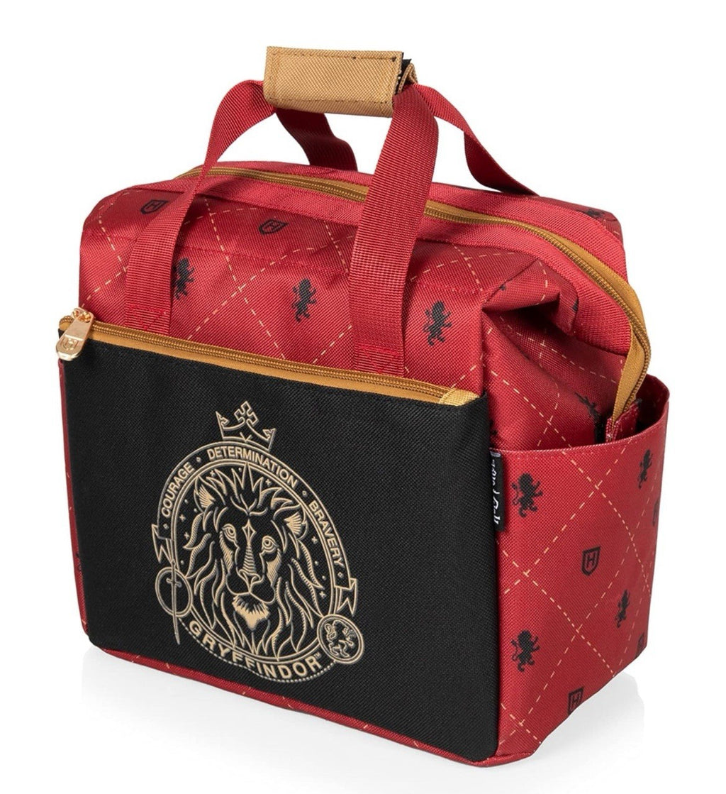 Harry Potter Gryffindor Insulated Lunch Cooler, Hogwarts Lunch Box Carry Bag