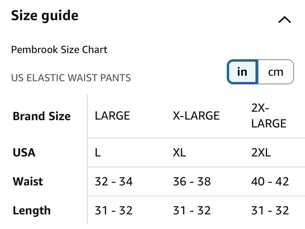 Pembrook Mens Elastic Waist Pants Casual Pants Gray Washable No Wrinkle Size XL