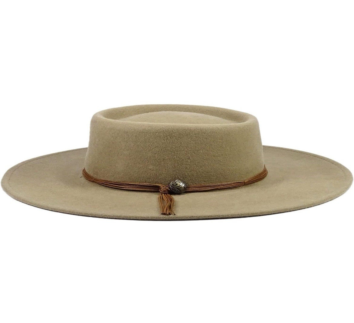 Silver Canyon Women’s Gambler Telescope Wool Premium Western Hat - SIZE M