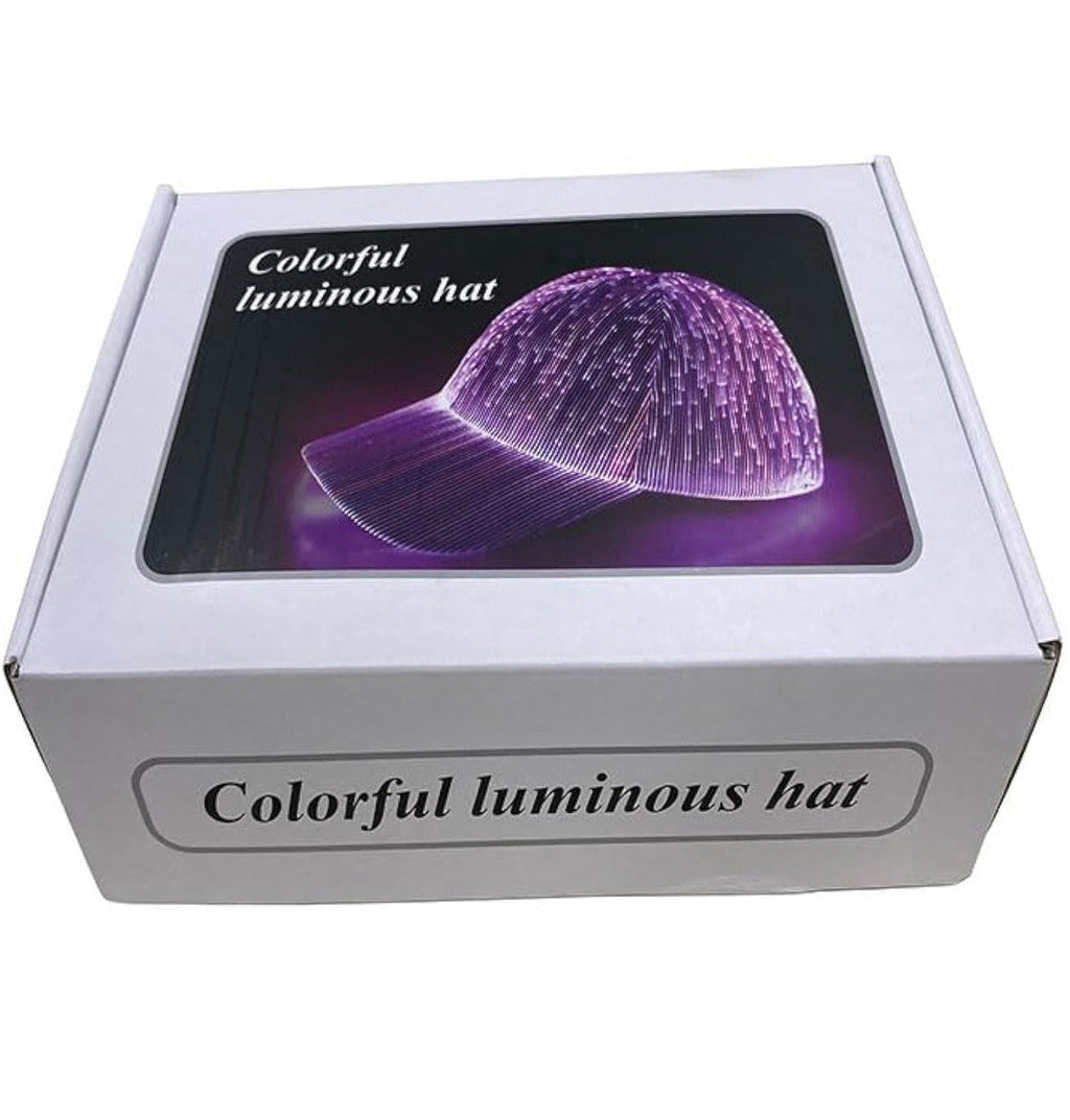 AMIMA Glowing Cap LED Hat With 7 Colors Luminous Glowing Hat For Concert & Rave