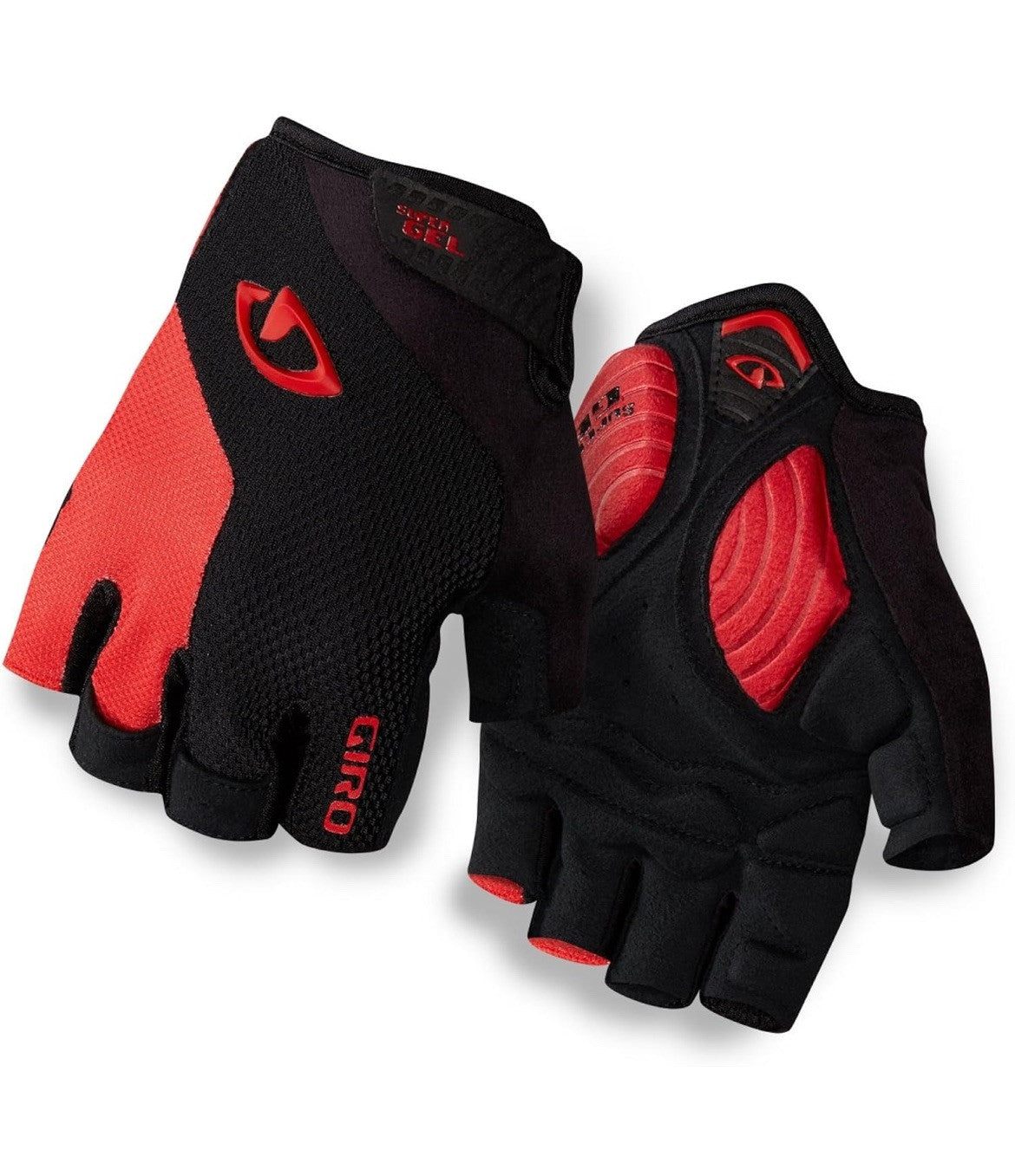 GIRO BRAVO GEL - BICYCLE GLOVES MTB ROAD GRAVEL - Red Size Small