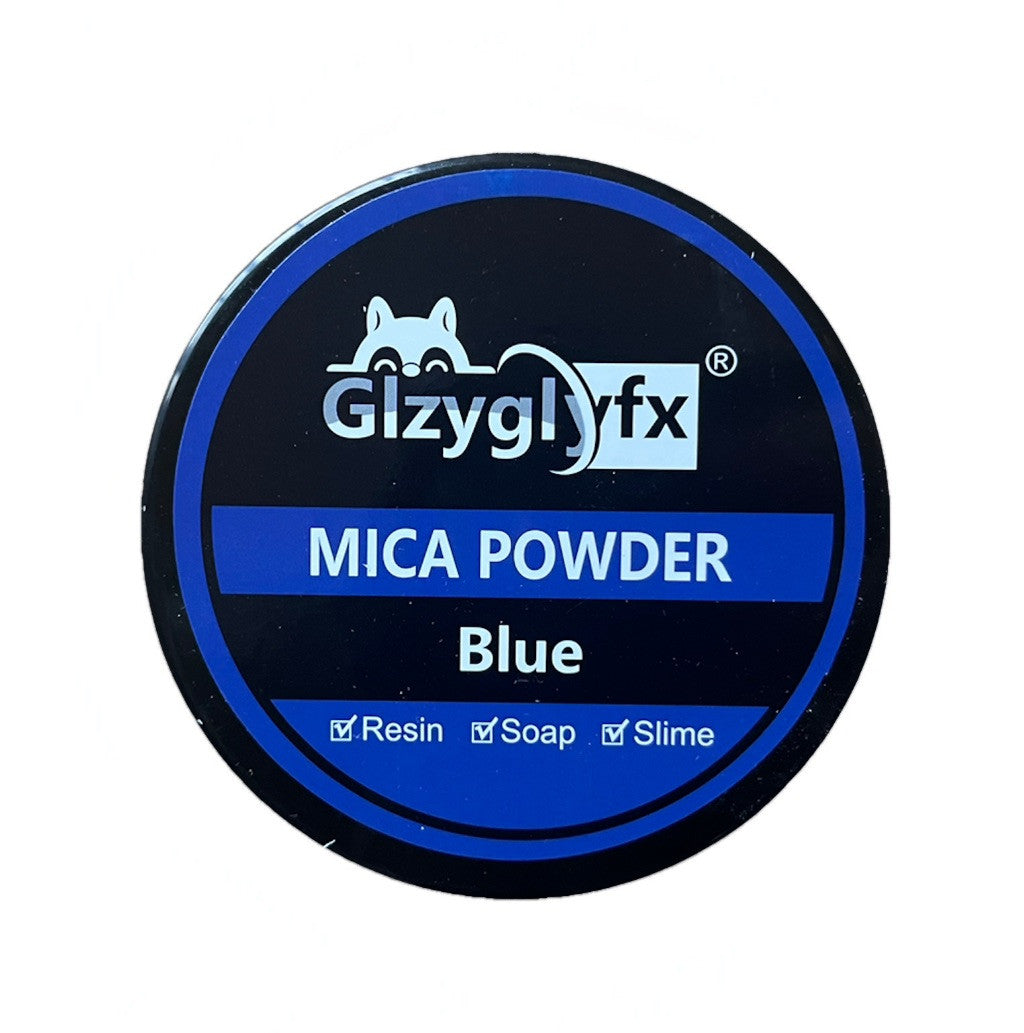 200G Premium Mica Pigment Powder - Glzyglfx Cosmetic Grade, Non-Toxic Color Blue